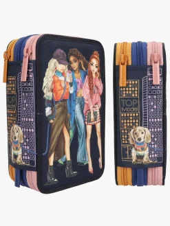 Kreativt Legetøj|TOPModel Tredelt Penalhus City Girls Blå