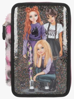 TOPModel Kreativt Legetøj-Tredelt Penalhus Rebel Kitty