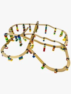 TOY2TrackConnector Togbaner & Legeborde-TOY2 Track Connector Builder Set XL Koblinger, Multifarvet