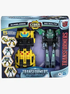 Legetøjsfigurer|Transformers EarthSpark Cyber-Combiner Figursæt Bumblebee & Mo Malto Flerfarvet