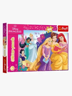 Spil & Puslespil|Trefl Disney Princess Glitter Puslespil 100 Brikker