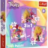 Spil & Puslespil|Trolls Trefl 3 Puslespil 3-i-1