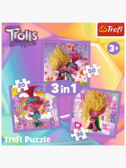 Spil & Puslespil|Trolls Trefl 3 Puslespil 3-i-1