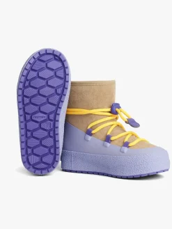 Støvler & Vinterstøvler|Tretorn Aspa Hybrid Jr Vinterstøvler, Persian Violet Lilla/Brun/Gul