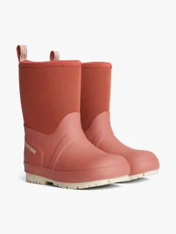 Gummistøvler|Tretorn Kuling Neoprene Forede Gummistøvler, Dark Cedar Lyserød
