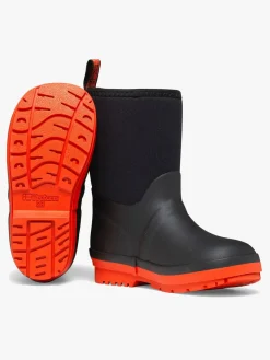 Gummistøvler|Tretorn Kuling Neoprene Forede Gummistøvler, Black/Burnt Henna Sort/Brun