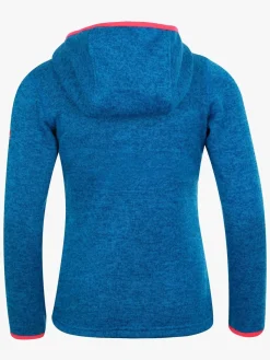 Fleecetøj|Trollkids Jondalen Fleecetrøje, Medium Blue/Coral