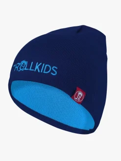 Tilbehør|Vintertøj|Trollkids Troll Hue, Navy/Medium Blue