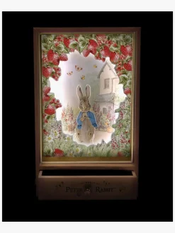 Opbevaring|Leklyckan Trousselier Stor Dansende Spilledåse & Natlampe Peter Kanin, Jordbær Lyserød