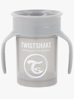 Spisetid|Twistshake 360 Øvekop, Pastel Grey Grå