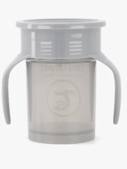 Spisetid|Twistshake 360 Øvekop, Pastel Grey Grå