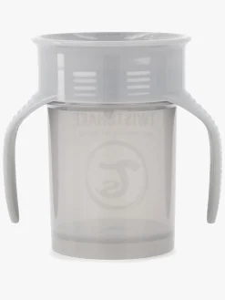 Spisetid|Twistshake 360 Øvekop, Pastel Grey Grå