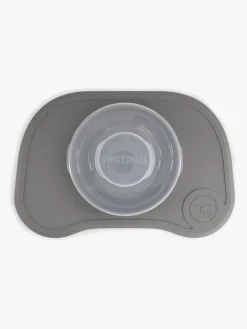 Spisetid|Twistshake Click-Mat Mini Tallerken & Underlag, Grå Blå