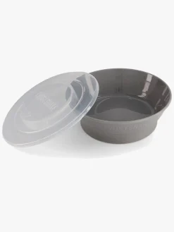 Spisetid|Twistshake Dyb Tallerken m. Låg, Grå Grå