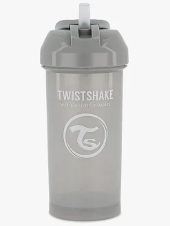 Spisetid|Twistshake Kop m. Sugerør 360 ml, Grå Grå