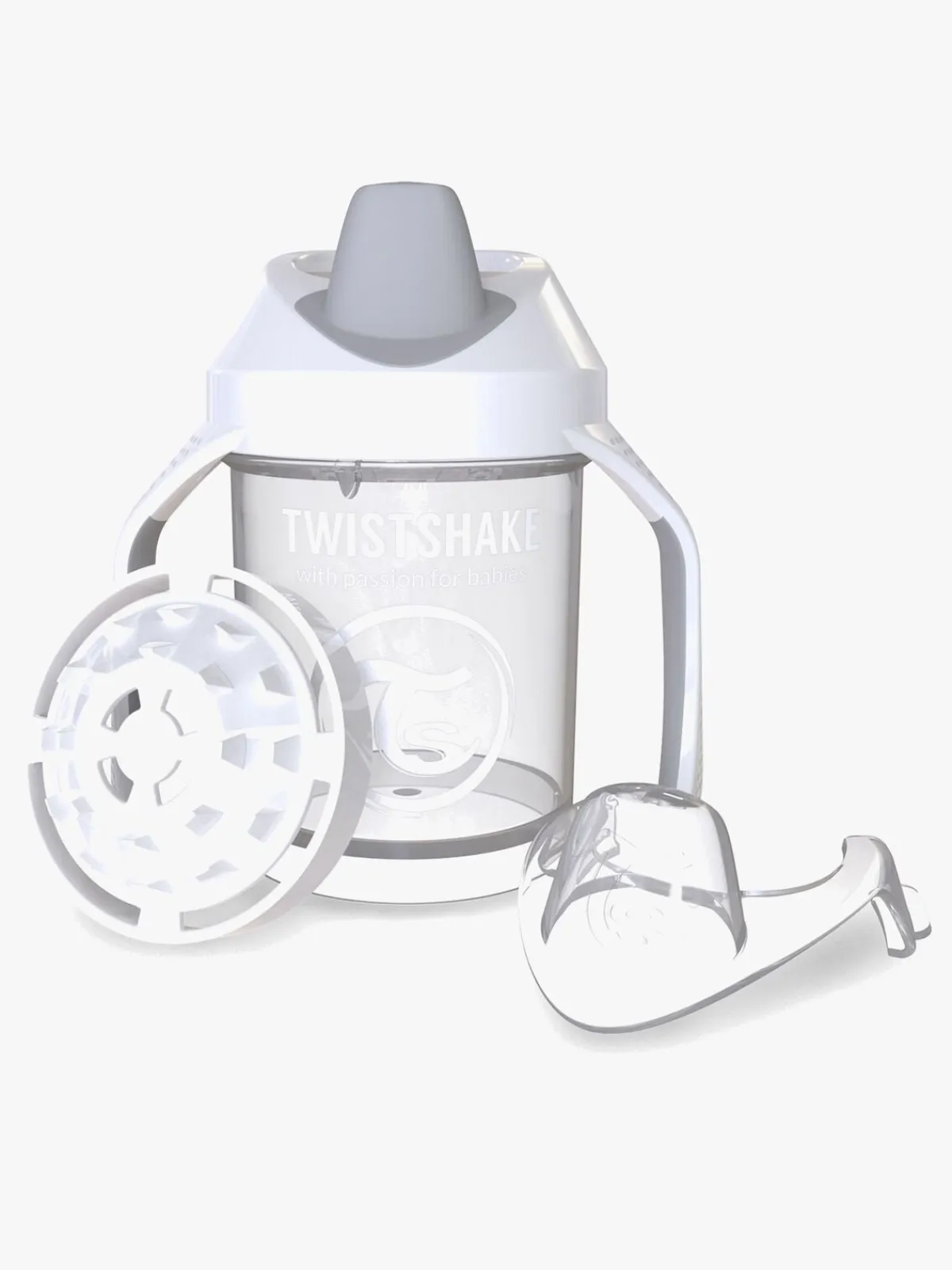 Spisetid|Twistshake Mini Cup Tudekop 230ml, Hvid