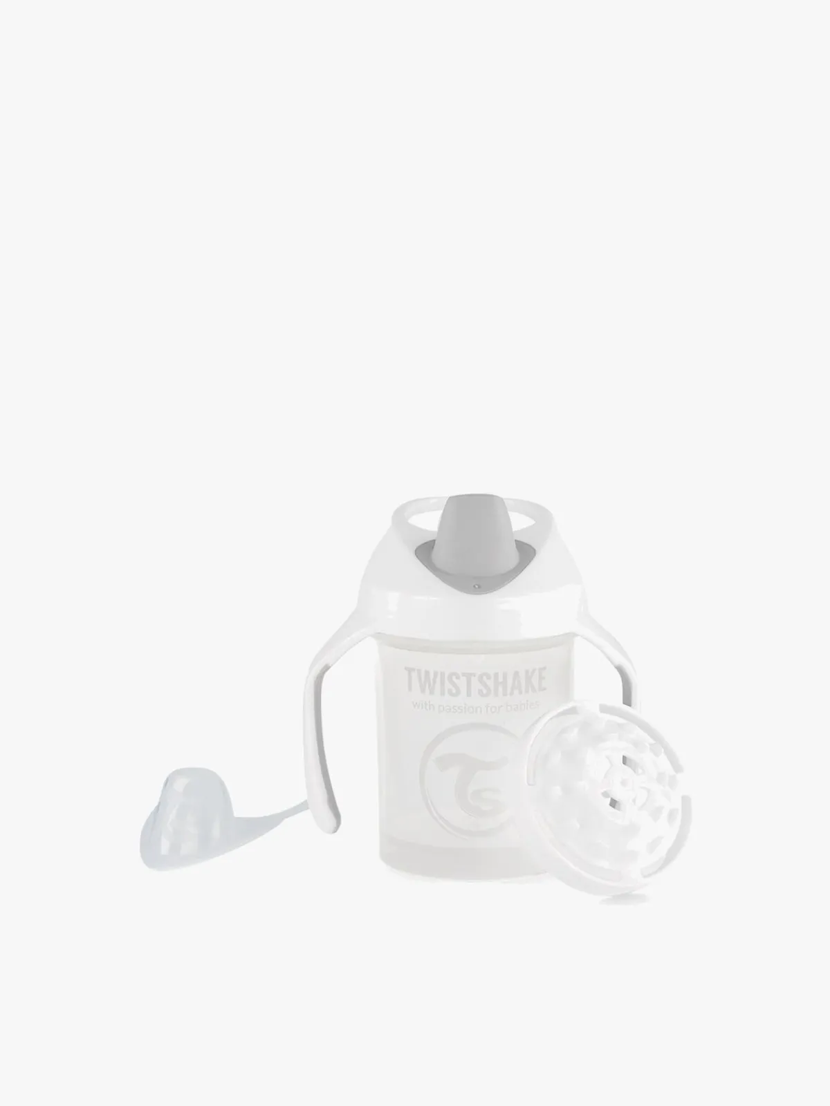 Spisetid|Twistshake Mini Cup Tudekop 230ml, Hvid