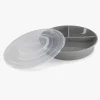 Spisetid|Twistshake Opdelt Tallerken m. Låg, Grå