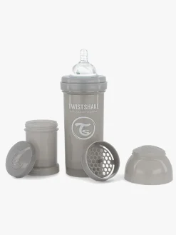Spisetid|Twistshake Sutteflaske Anti-Kolik 260 ml, Grå Grå