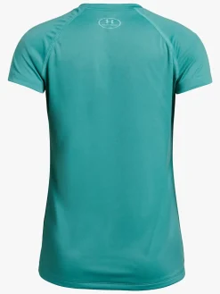 Overdele|UnderArmour Under Armour Big Logo Tee Solid SS Træningstrøje, Shamrock Blå