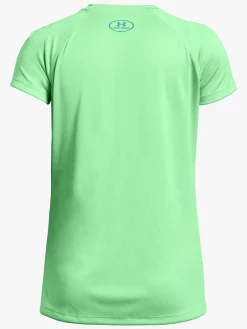 Sportstøj|UnderArmour Under Armour Big Logo Tee Solid SS Træningstrøje, Green Typhoon Grøn