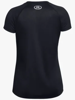Overdele|UnderArmour Under Armour Big Logo Tee Solid SS Træningstrøje, Black Sort/Hvid