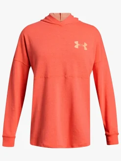 Sportstøj|UnderArmour Under Armour Finale Hættetrøje, After Burn Rød/Orange