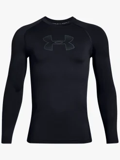 Sportstøj|UnderArmour Under Armour HeatGear Long Sleeve Træningstrøje, Black