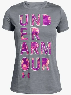 UnderArmour Sportstøj-Under Armour Hybrid 2.0 Big Logo T-shirt, Steel