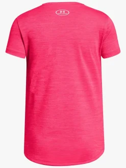 UnderArmour Sportstøj-Under Armour Hybrid 2.0 Big Logo T-shirt, Penta Pink
