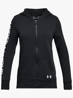 UnderArmour Sportstøj-Under Armour Rival Full Zip Hættetrøje, Black