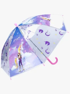 Børn UnicornAcademy Tilbehør-Unicorn Academy Paraply Rainy Days, Lilla