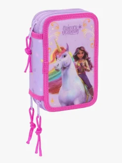 Kreativt Legetøj|UnicornAcademy Unicorn Academy Penalhus med 3 Rum, Lilla