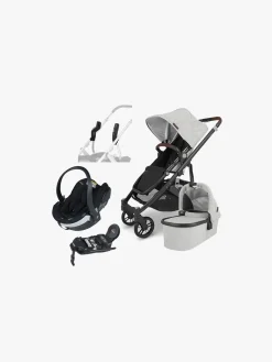 Vognpakker|UPPAbaby CRUZ V2 Duovogn inkl. BeSafe iZi Go Modular X2 i-Size Autostol Baby & Base, Anthony Grey