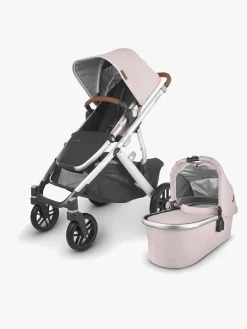 Duo- & Kombivogne|UPPAbaby VISTA V2 Duovogn, Alice Dusty Pink Lyserød