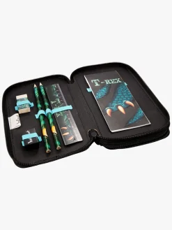 Kreativt Legetøj|ValiantDino Valiant Dino T-REX Adventure  Fyldt Dobbelt Penalhus, Grøn