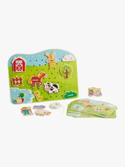 Spil & Puslespil|VIGA Aktivitetslegetøj Bondegård med Snor