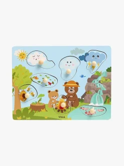 VIGA Spil & Puslespil-4-i-1 Lydpuslespil