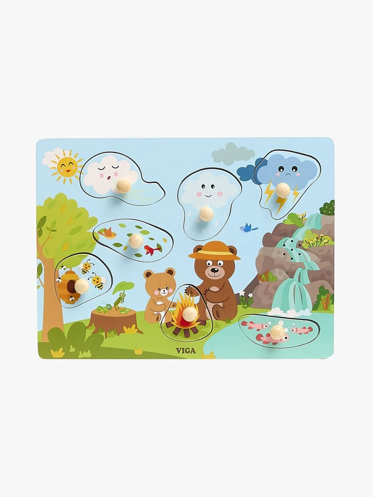 VIGA Spil & Puslespil-4-i-1 Lydpuslespil
