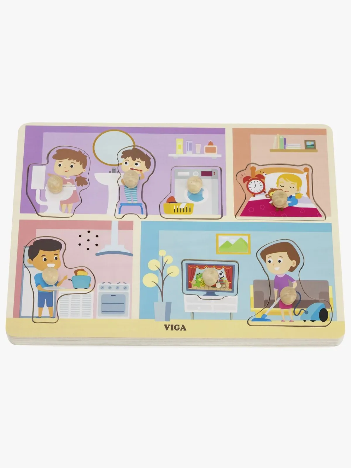 VIGA Spil & Puslespil-4-i-1 Lydpuslespil