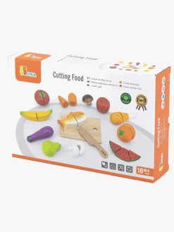 Rolleleg|VIGA Legesæt Skærebræt med Kniv & Mad