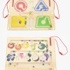 VIGA Babylegetøj|Lærerig Leg-Magnet-labyrint & Tælle- og Farvesorteringstavle