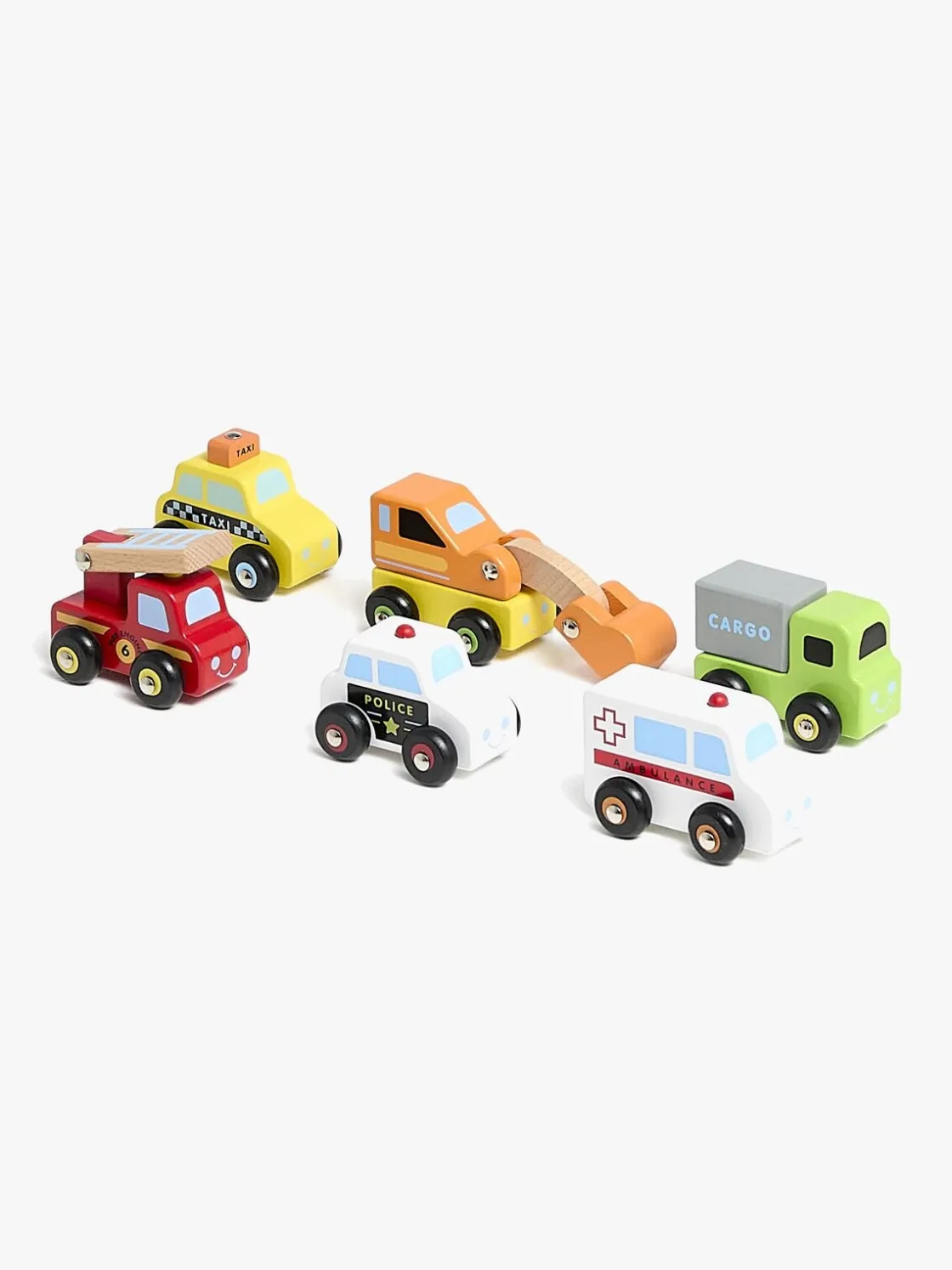 Legetøjsbiler & -Fartøjer|VIGA Mini Køretøjssæt 6 Stk.