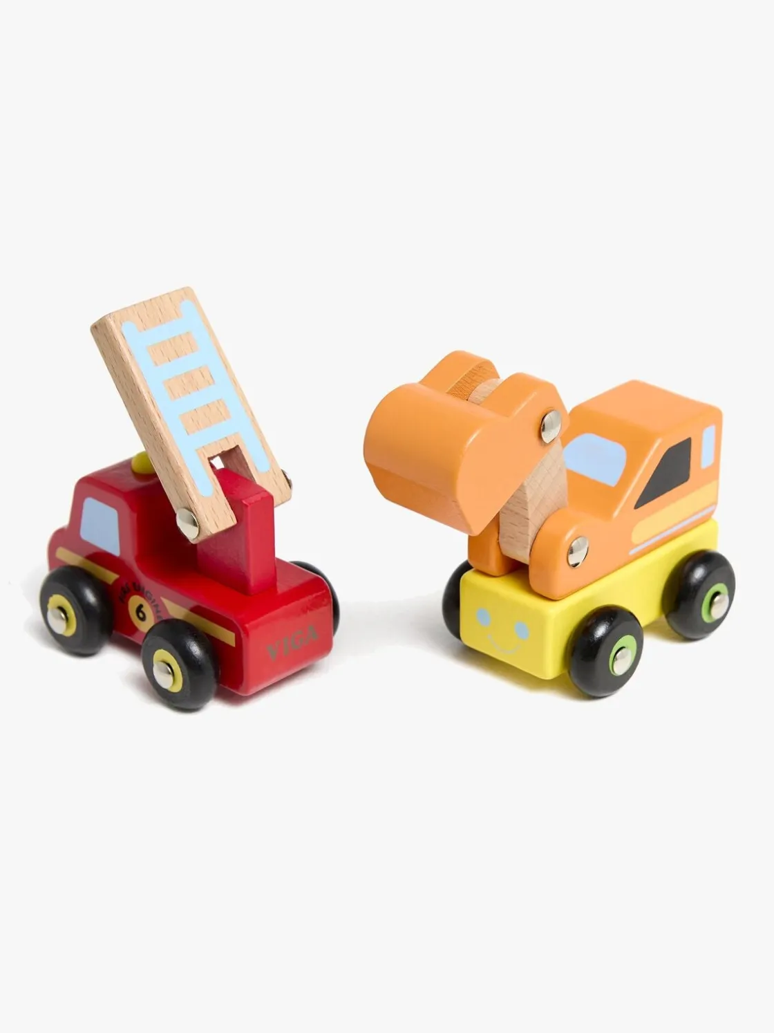 Legetøjsbiler & -Fartøjer|VIGA Mini Køretøjssæt 6 Stk.