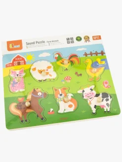 Legetøj Til Børn På 0-10 År|Spil & Puslespil|VIGA Puslespil med Dyrelyde Flerfarvet