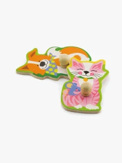 Legetøj Til Børn På 0-10 År|Spil & Puslespil|VIGA Puslespil med Dyrelyde Flerfarvet