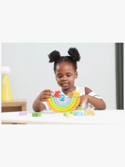 VIGA Babylegetøj-Stableklodser Regnbue 19 Dele