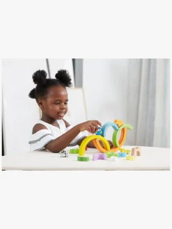VIGA Babylegetøj-Stableklodser Regnbue 19 Dele