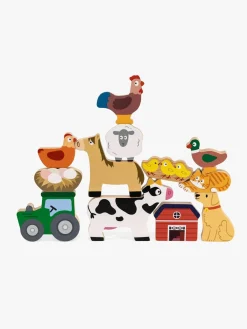 Babylegetøj|VIGA Stablespil Bondegårdsdyr