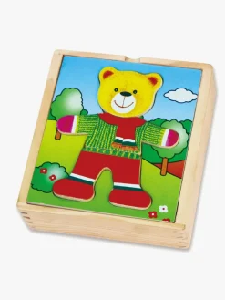 Trælegetøj|Babylegetøj|VIGA Trækasse med Bjørn